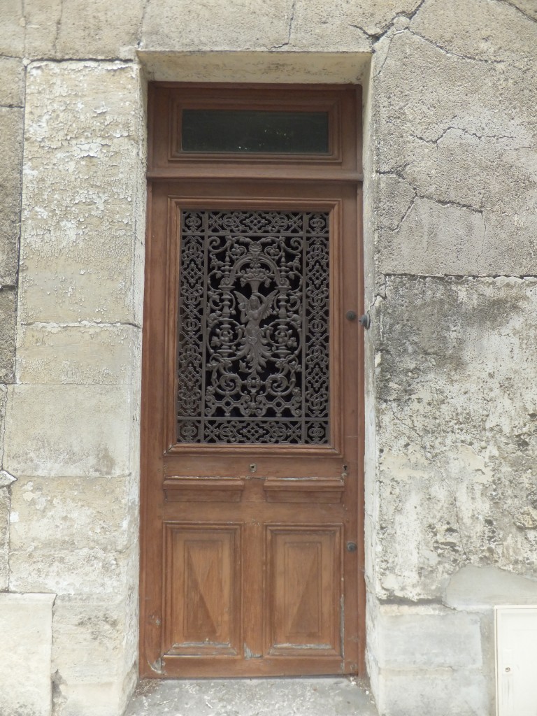 porte décoré de ferronnerie d'art du XIXe s.